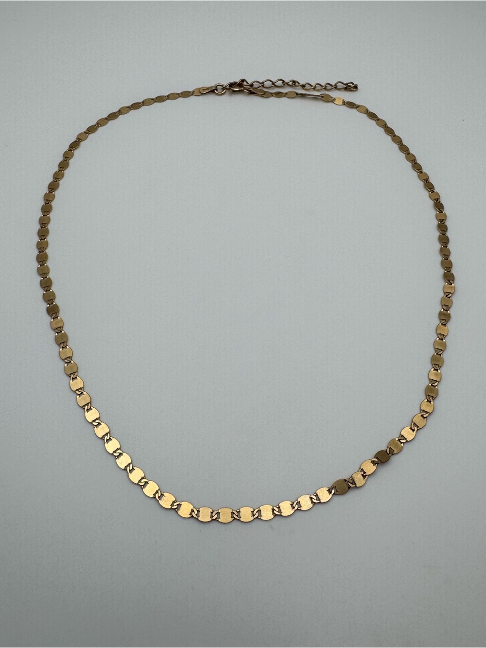 Gold Vermeil Sterling Silver 925 Valentino Chain Necklace
